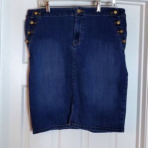 Chicos jean skirt 2.5